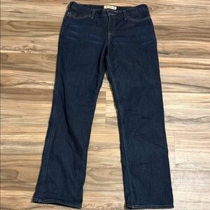 Carhartt Original Fit Flannel Lined Jeans Women’s Sz. 12 High Rise Straight Leg